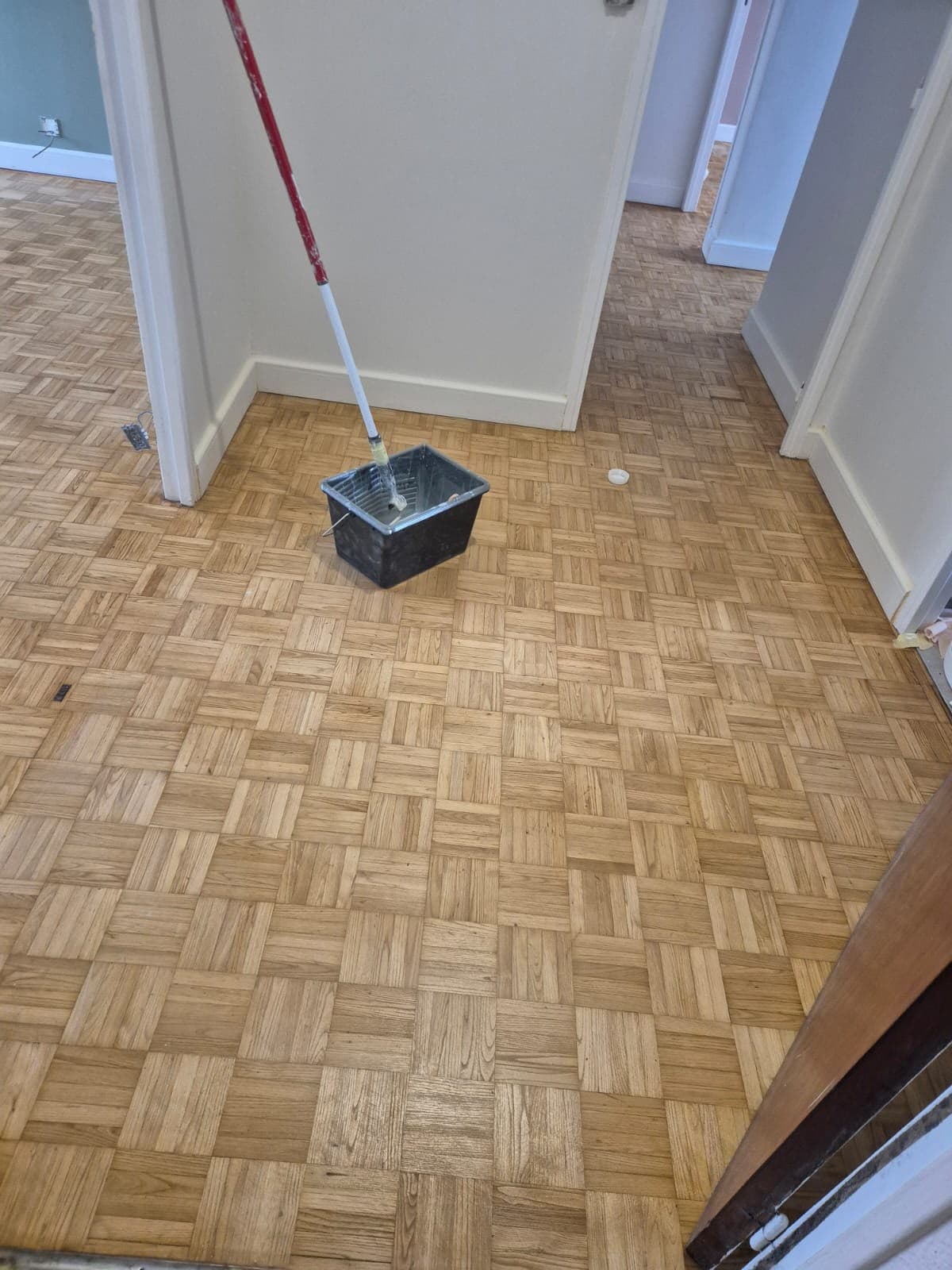 Parquet vitrifié à Saint-Jean, Préparation